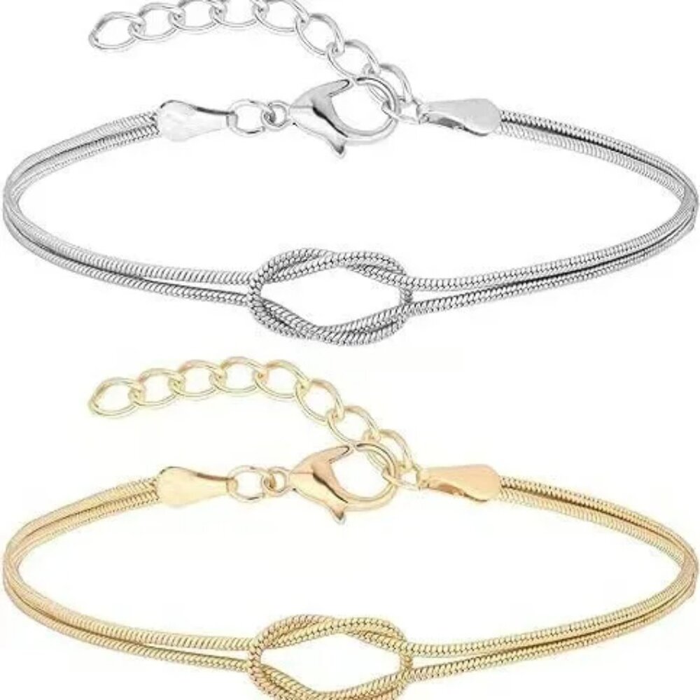 Unisex infinity - Love knott bracelet